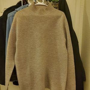 COS tan wool turtleneck